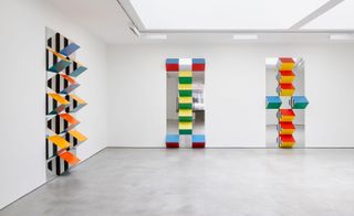 Installation view of ‘PILE UP: High Reliefs. Situated Works’ at Lisson Gallery, London