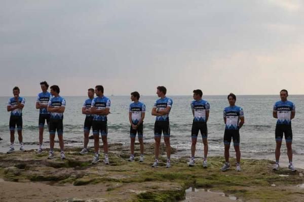 The riders go through the motions of 'media day'