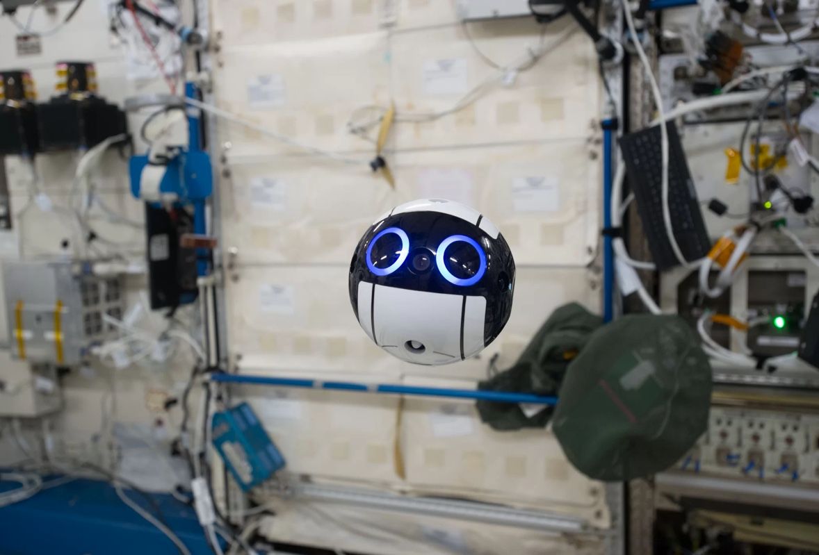 The Japan Aerospace Exploration Agency&#039;s JEM Internal Ball Camera, called Int-Ball, can record video in space while remote controlled from the ground.