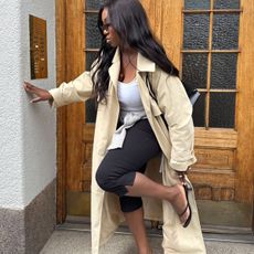 women wearing understated glamour outfit