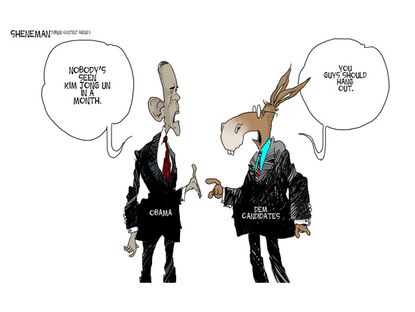 Obama cartoon Kim Jong-un Democrats election