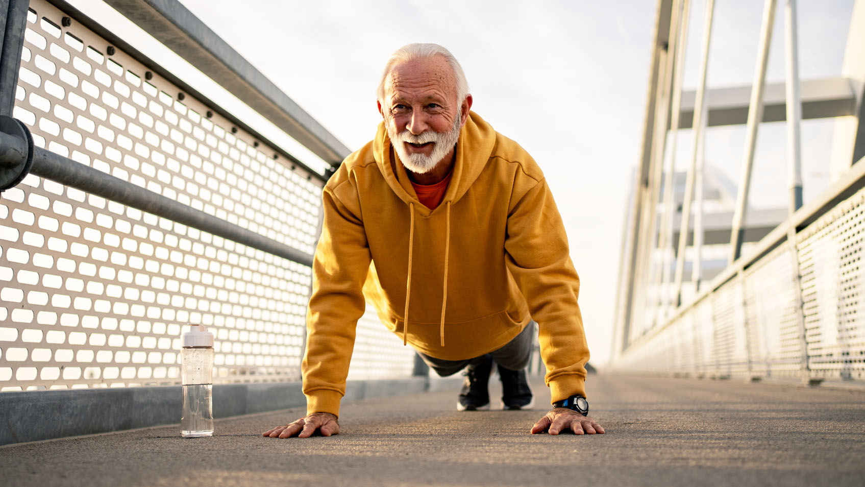 Man doing push up