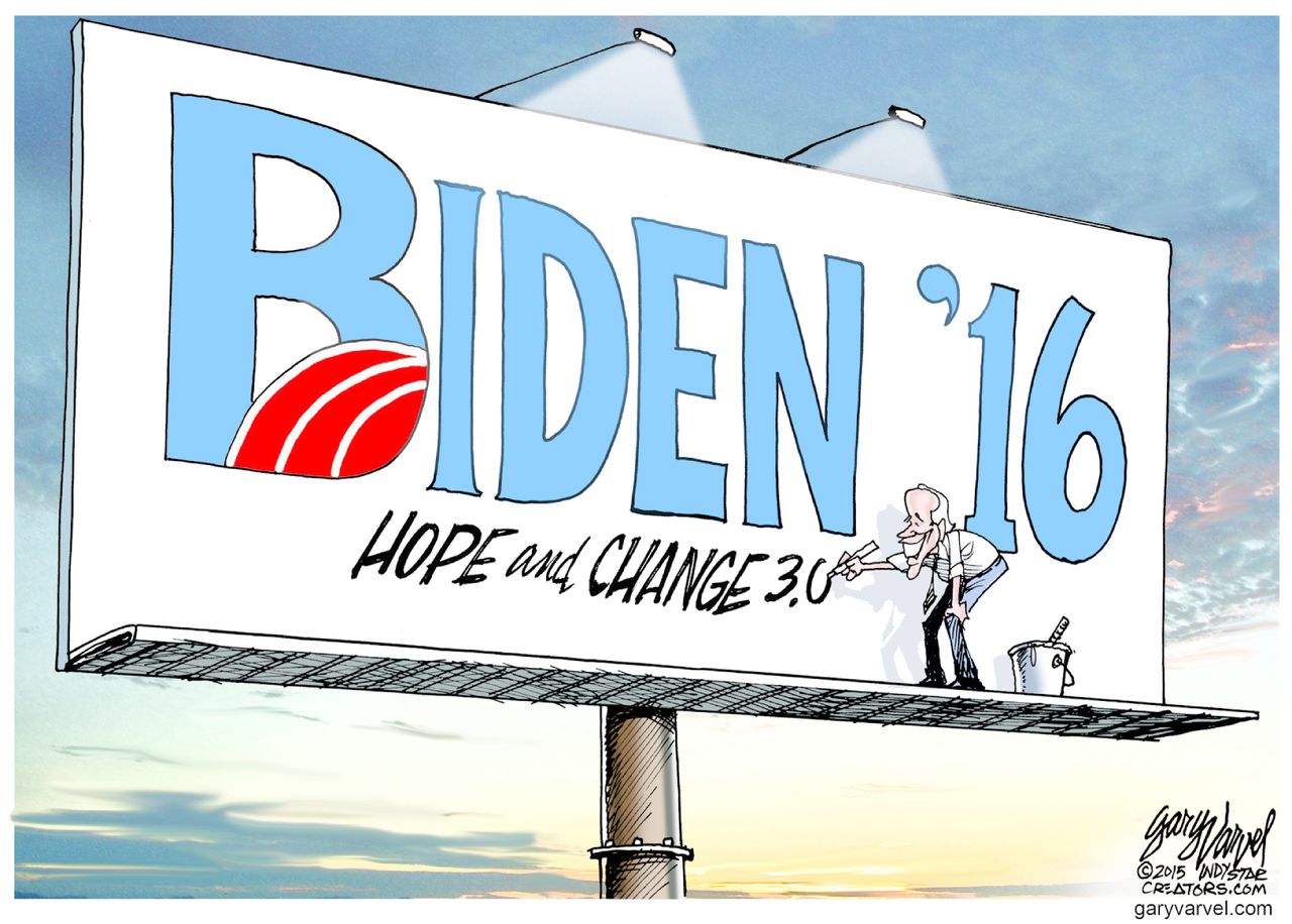 Political cartoon U.S. Joe Biden 2016