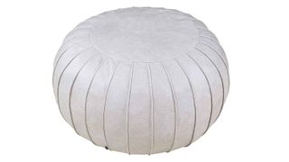 Thgonwid Unstuffed Handmade Suede Pouf