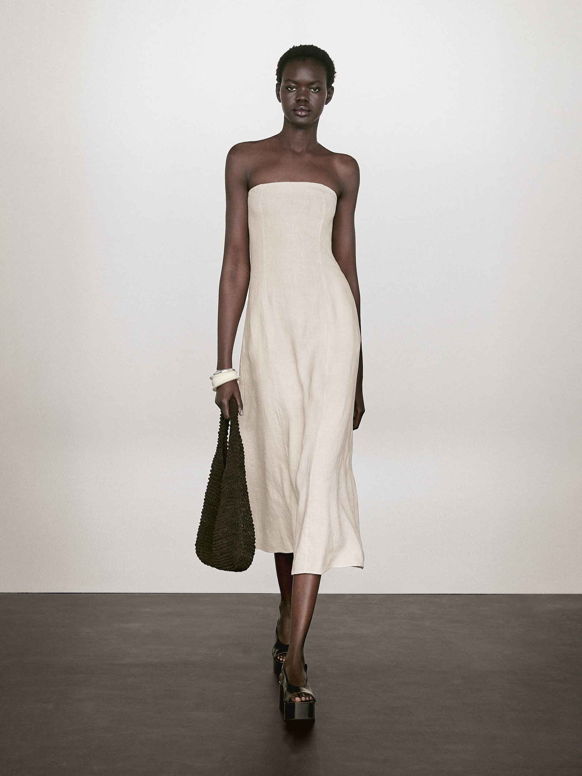 Long Strapless Dress