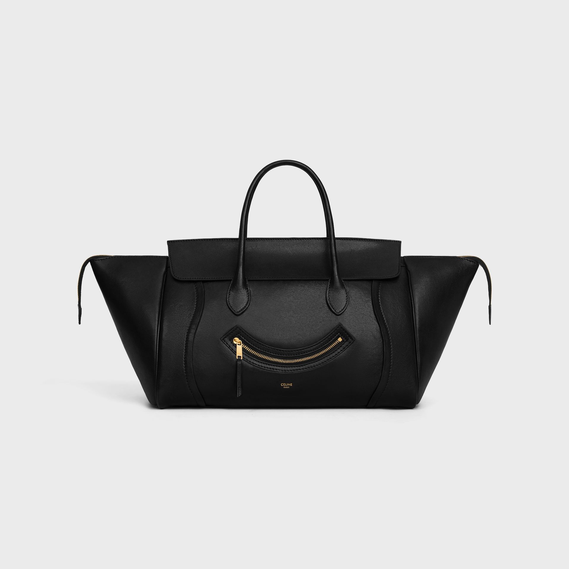 Medium Smiling New Luggage in Supple Shiny Lambskin
