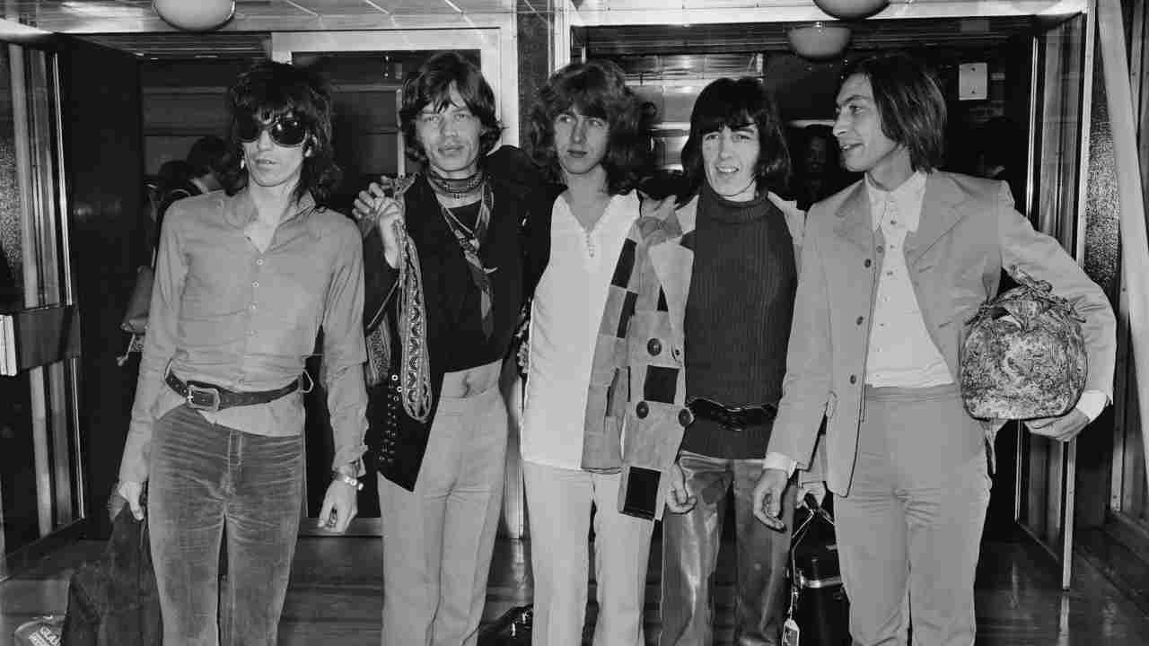 Rolling Stones posing for a photograph in 1969