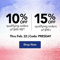 Musician's Friend Presidents' Day coupon: Use code PRESDAY
Not content with just putting a regular sale on for Presidents' Day, Musician's Friend is also giving 10% off qualifying items priced from $49-$98.99, as well as a tempting 15% off qualifying orders over $99. Just enter the code PRESDAY