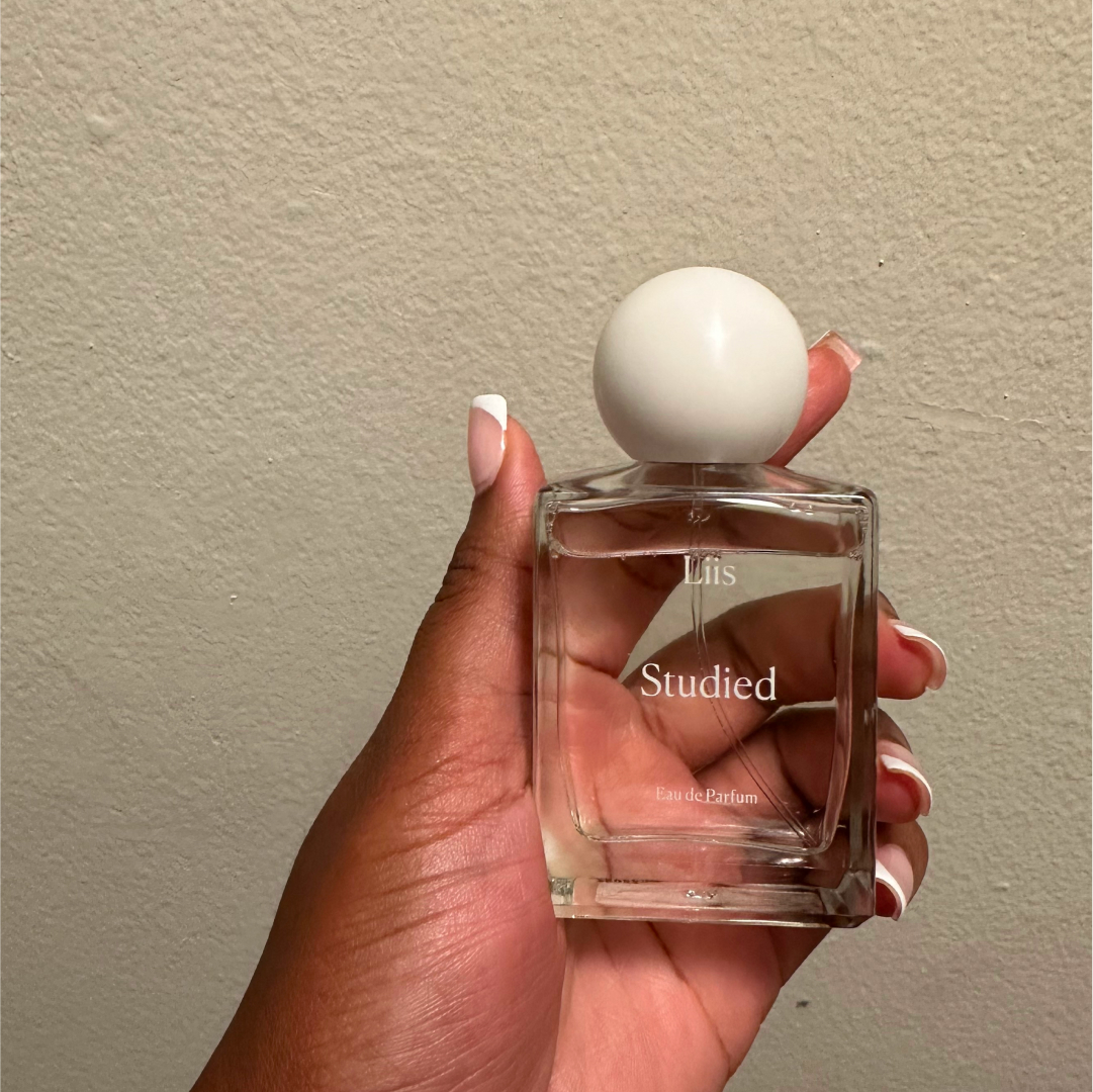 Ariel Baker testing Liis Studied Perfume