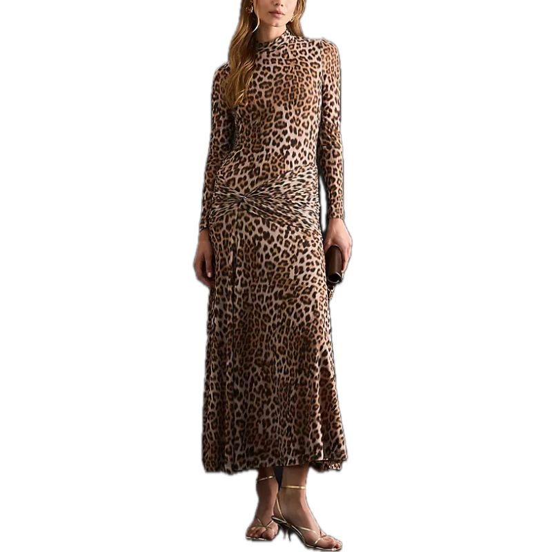 Anthropologie, Bardot Lea Leopard Print Midi Dress