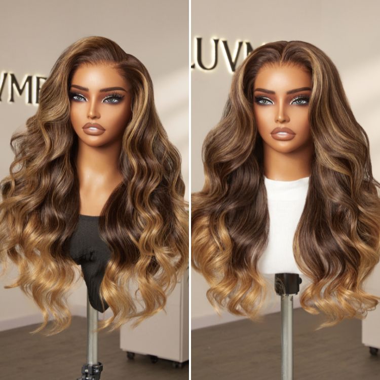Luvme All-Day Comfort&amp;trade; Wig 180% Density Sun-Kissed Blonde Ombre Highlight Loose Body Wave Glueless 7x6 Closure Hd Lace Wig Pre-Cut Lace