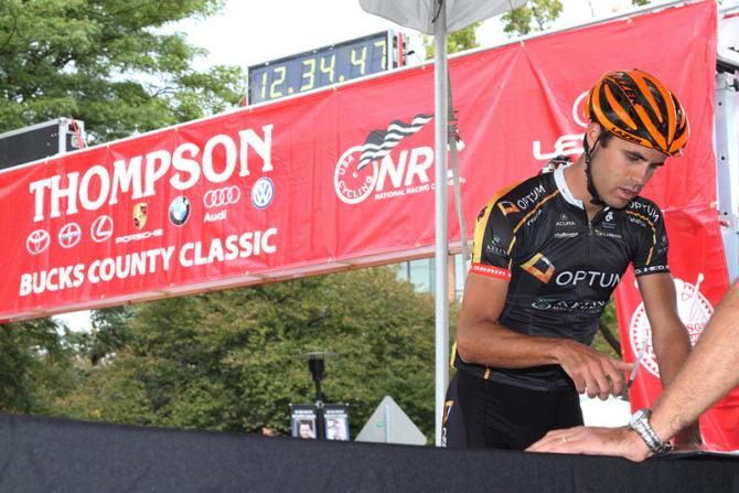 Thompson Bucks 2012 winner, Jesse Anthony (Optum p/b Kelly Benefit Strategies) signs in with hopes for a repeat.