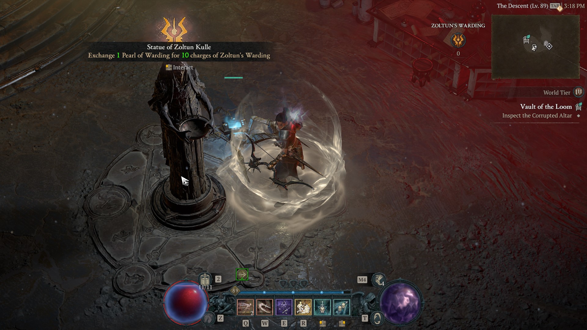 Diablo 4 season 3 screenshot of the Vault of the Loom