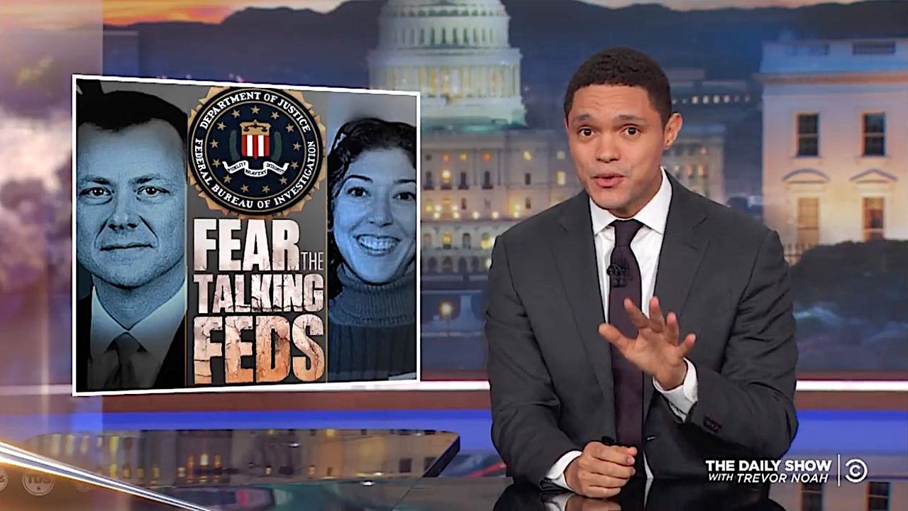 Trevor Noah mocks the idea of an FBI &amp;quot;secret society&amp;quot;