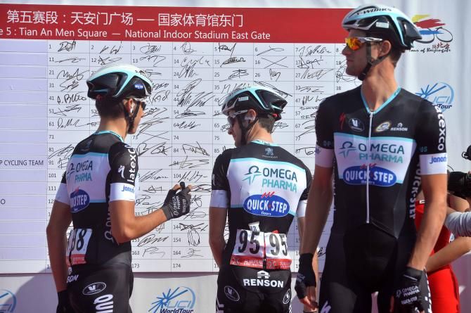 Omega Pharma-QuickStep sign on