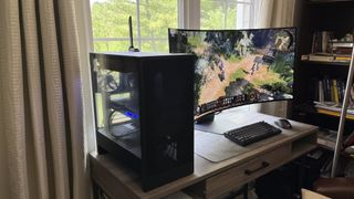 A NZXT Player PC (5070 Intel Edition) sitting on a desk