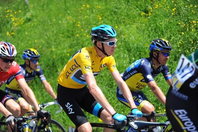Crit&eacute;rium du Dauphin&eacute; leader Chris Froome (Sky)