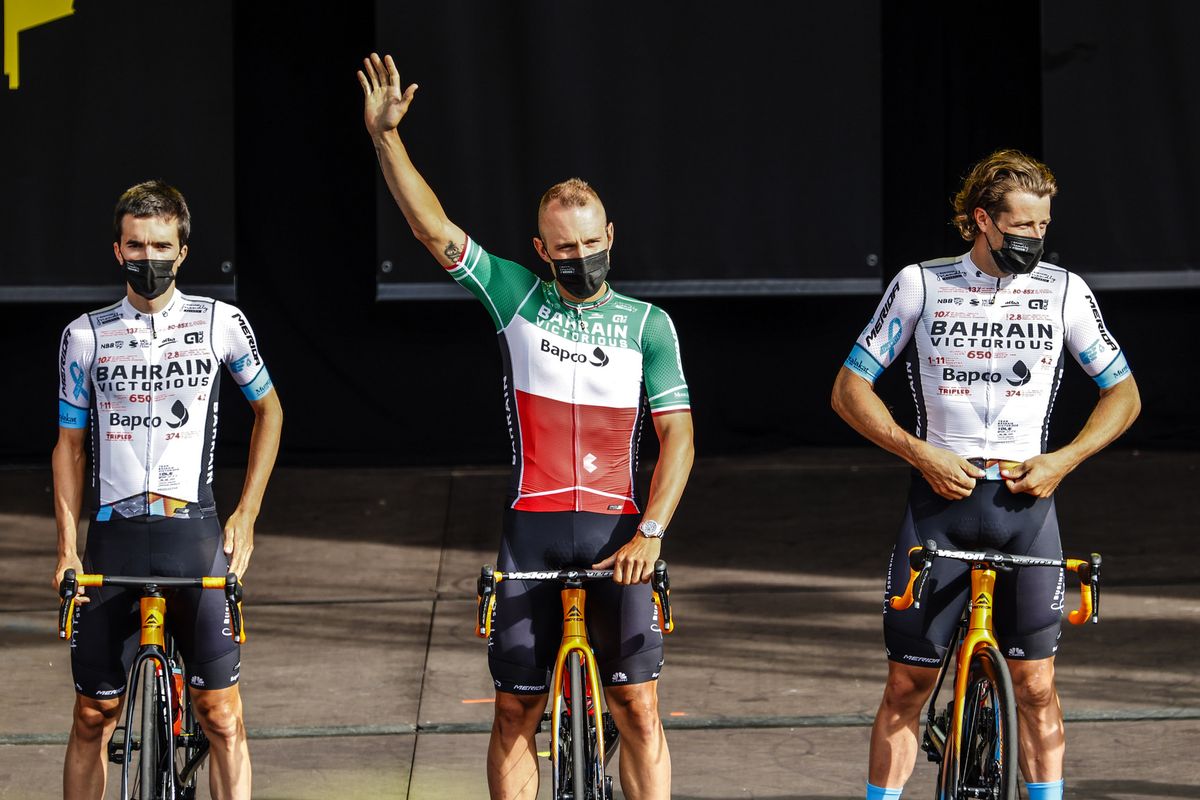 Tour de France 2021 - 108th Edition - Teams Presentation - Brest - 24/07/2021 - Sonny Colbrelli (ITA - Bahrain Victorious) - photo Luca Bettini/BettiniPhoto&Acirc;&copy;2021