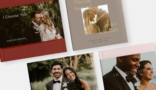 Selection of wedding books from Artifact Uprising
