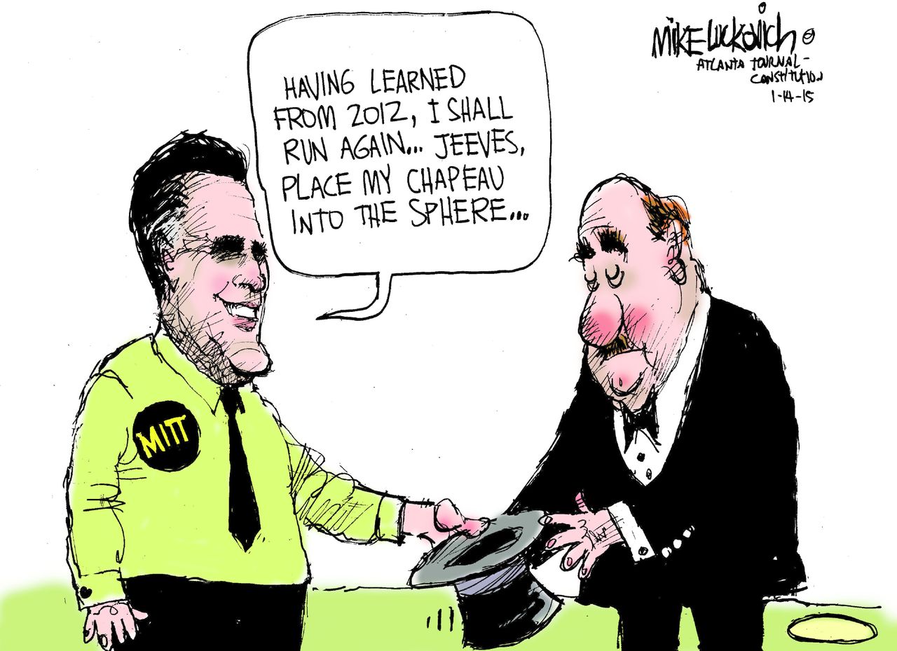 Political cartoon U.S. Mitt Romney