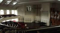 The interior of Christ Presbyterian Church in Minnesota. 