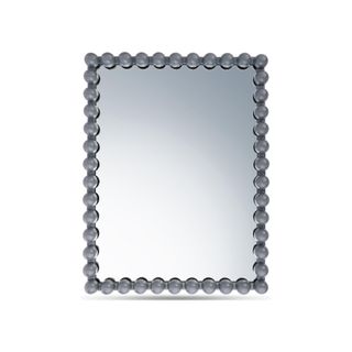 Grey Bobbin Bathroom Mirror 