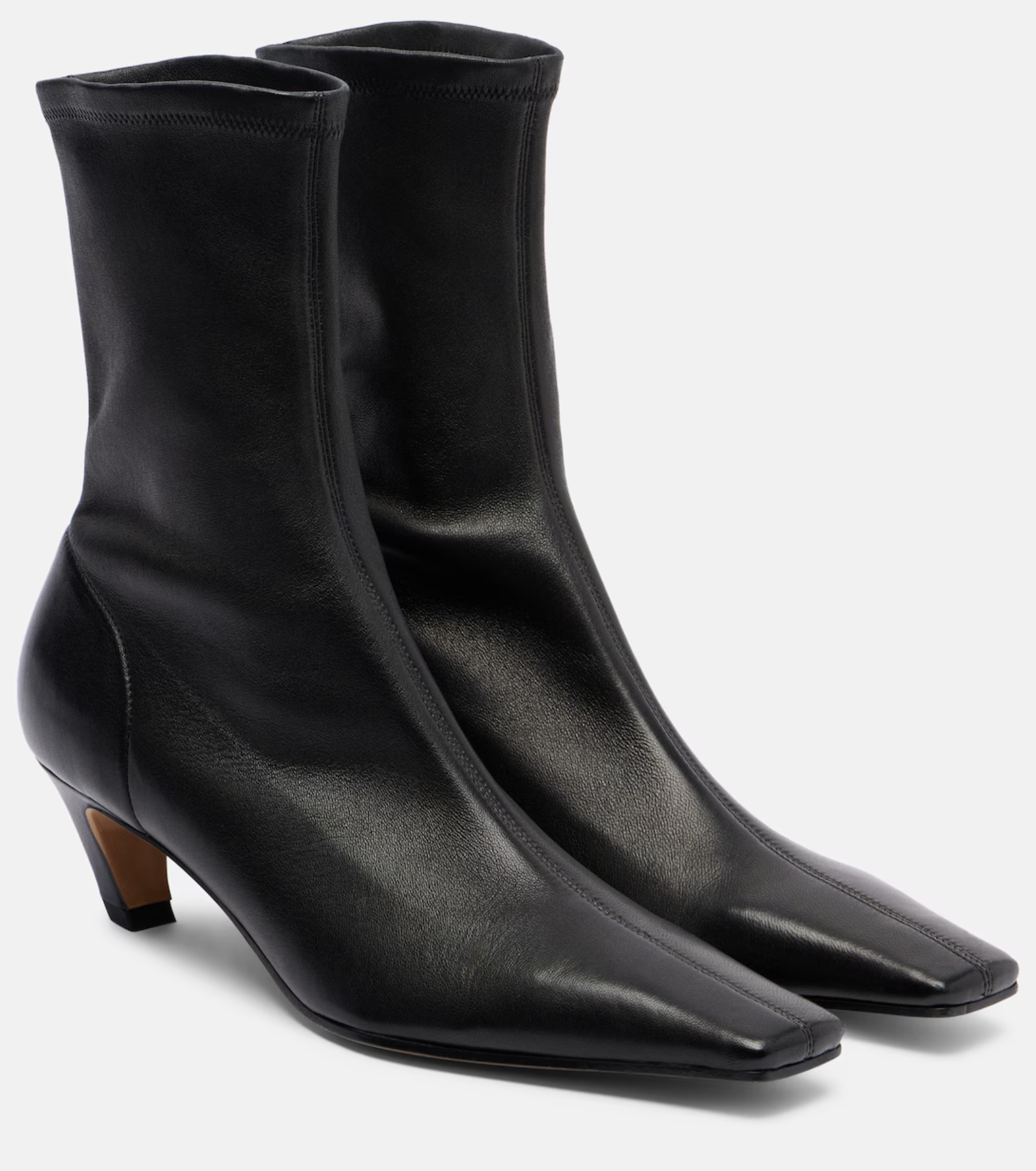 Khaite, Arizona 50 leather ankle boots