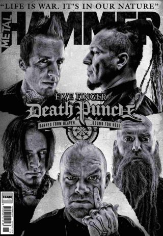 The cover of Metal Hammer issue 250 featuring Five Finger Death Punch