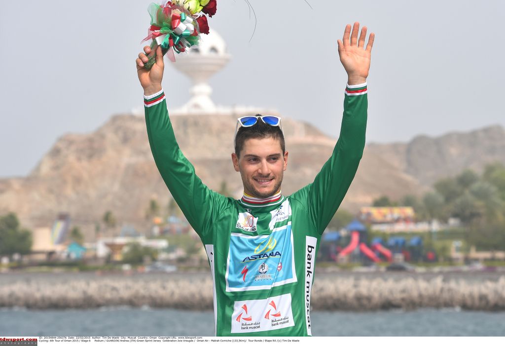 Andrea Guardini (Astana) won the sprinters green jersey