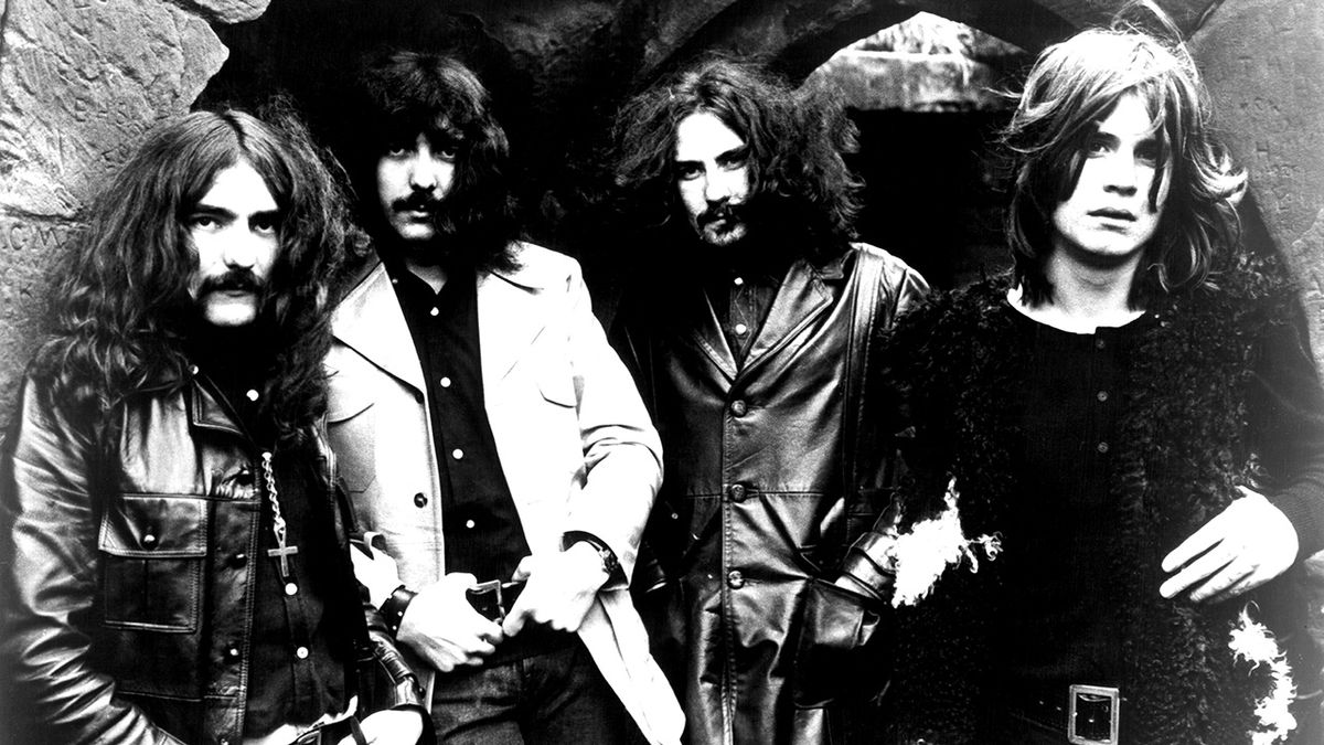 Black Sabbath honoured with engraved mirror of heavy metal bench
