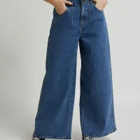 1. Lee Pleated Straight Leg in Hazy Indigo