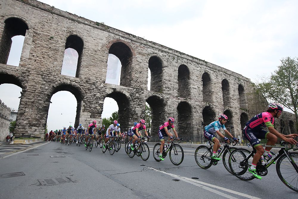 A Roman aqueduct