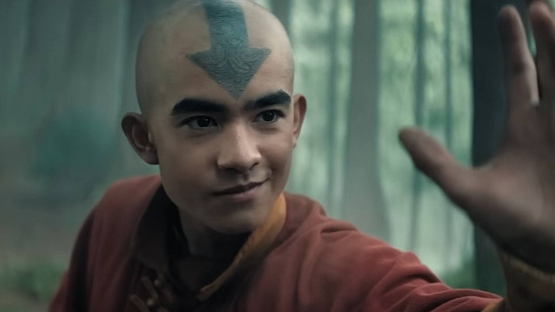 Gordon Cormier as Aang in Avatar: The Last Airbender season 2
