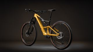 Orbea Rise SL H20 studio picture with a black background