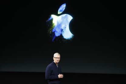 Apple CEO Tim Cook at a launch event