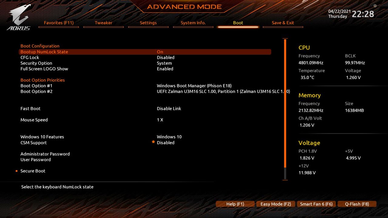 Gigabyte Z590 Aorus Pro AX