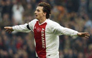 Zlatan Ibrahimovic while playing for Ajax