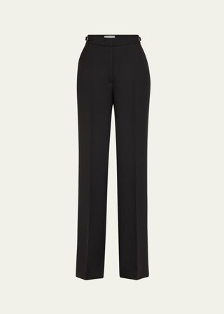 Vesta Wide-Leg Pants With Belted Detail