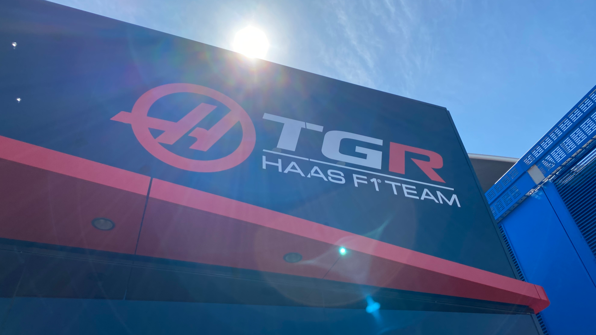 The TGR Haas paddock box as seen at Silverstone, July 2&amp;ndash;5 2026.