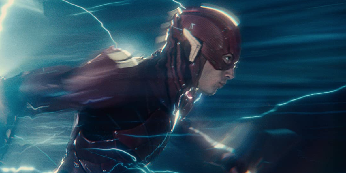 Flash running in Justice League