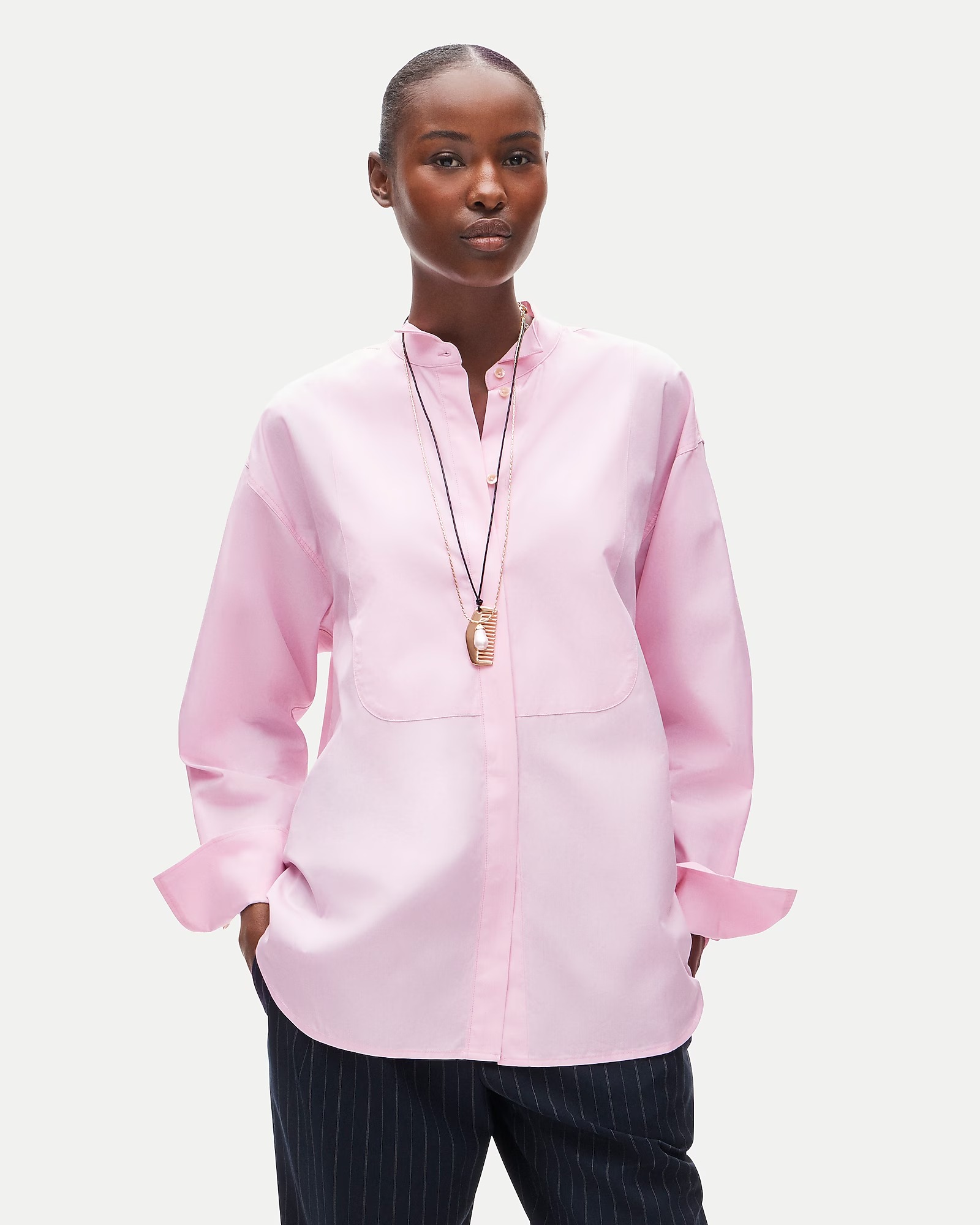 J.Crew, Tuxedo-Bib Button-Up Shirt