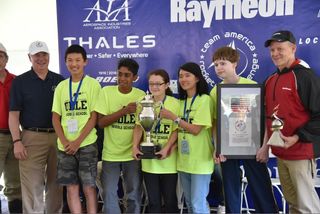 The winners of the 2016 Team America Rocketry Challenge National Finals included Mikaela Ikeda, Larry Jing, Karl Deerkop, Srivatshan Sakthinarayanan and Stephanie Han.