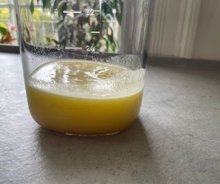 Ginger shots made in the Nama J3 Juicer