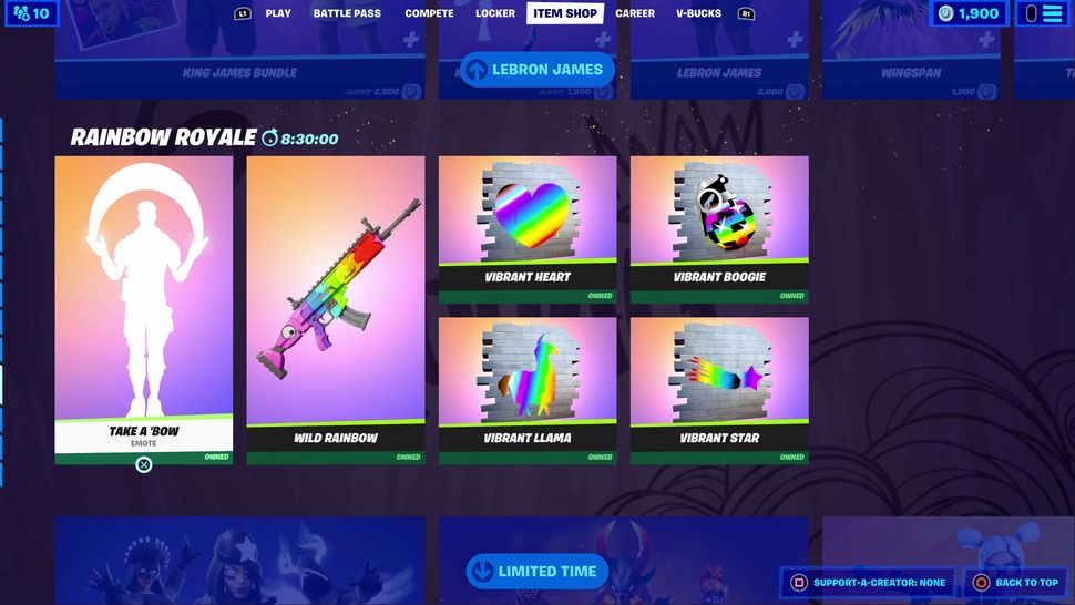 Fortnite Rainbow Royale how to claim colorful free items GamesRadar+