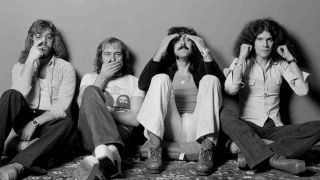 Nazareth posing for a photograph in the 1970s