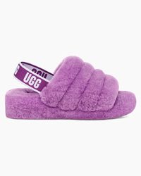 The Fluff Yeah Slide
Sizes available: 5-12 | Colors available: 13
Why buy: Available in unique color variations, the slipper-sandal hybrid is super soft and airy, thanks to its sheepskin material and a lightweight platform.  Unsurprisingly, shoppers have crowned this pair as the ultimate cozy statement shoe.