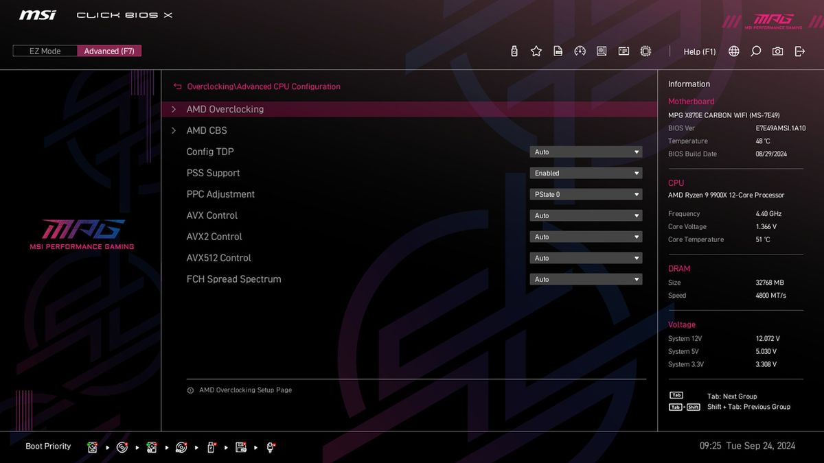 MSI X870E Carbon WIFI