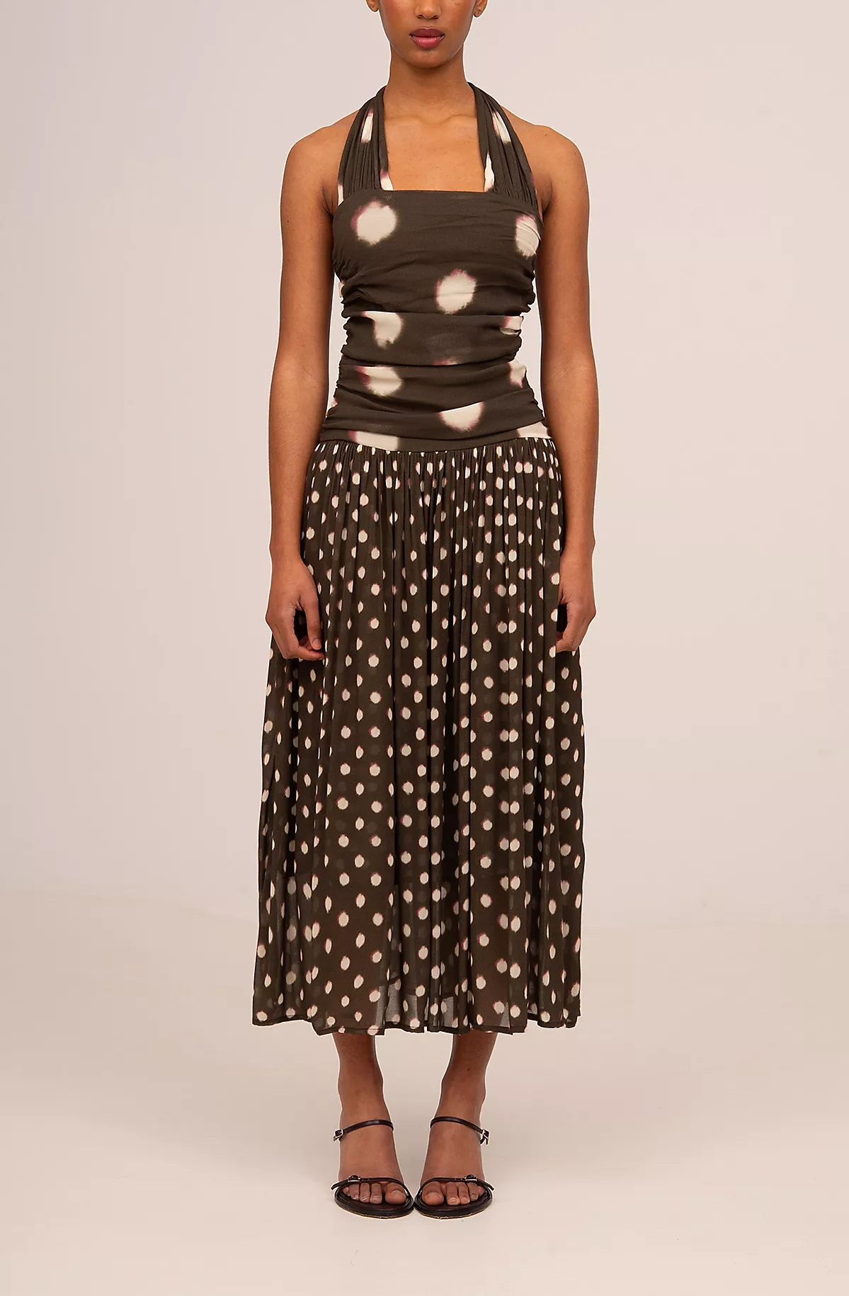 Carmen Says Firstdance Polka Dot Midi Dress