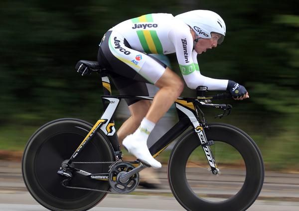 Luke Durbridge on his way to the gold medal