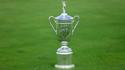 The US Open trophy